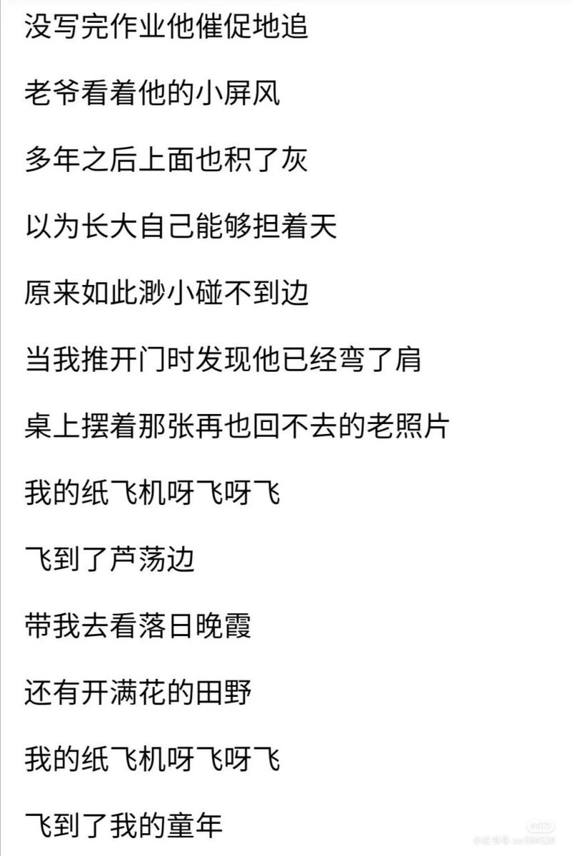 我的纸飞机完整版,我的纸飞机完整版原唱儿童